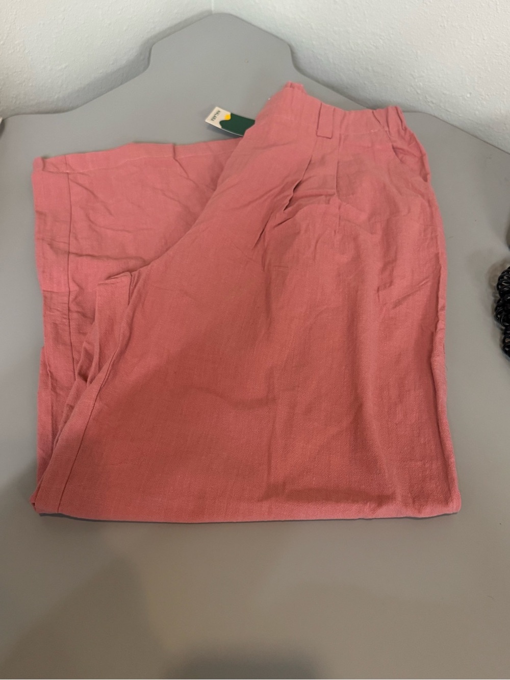 NWT Halara Pink Wide-Leg Linen Pants